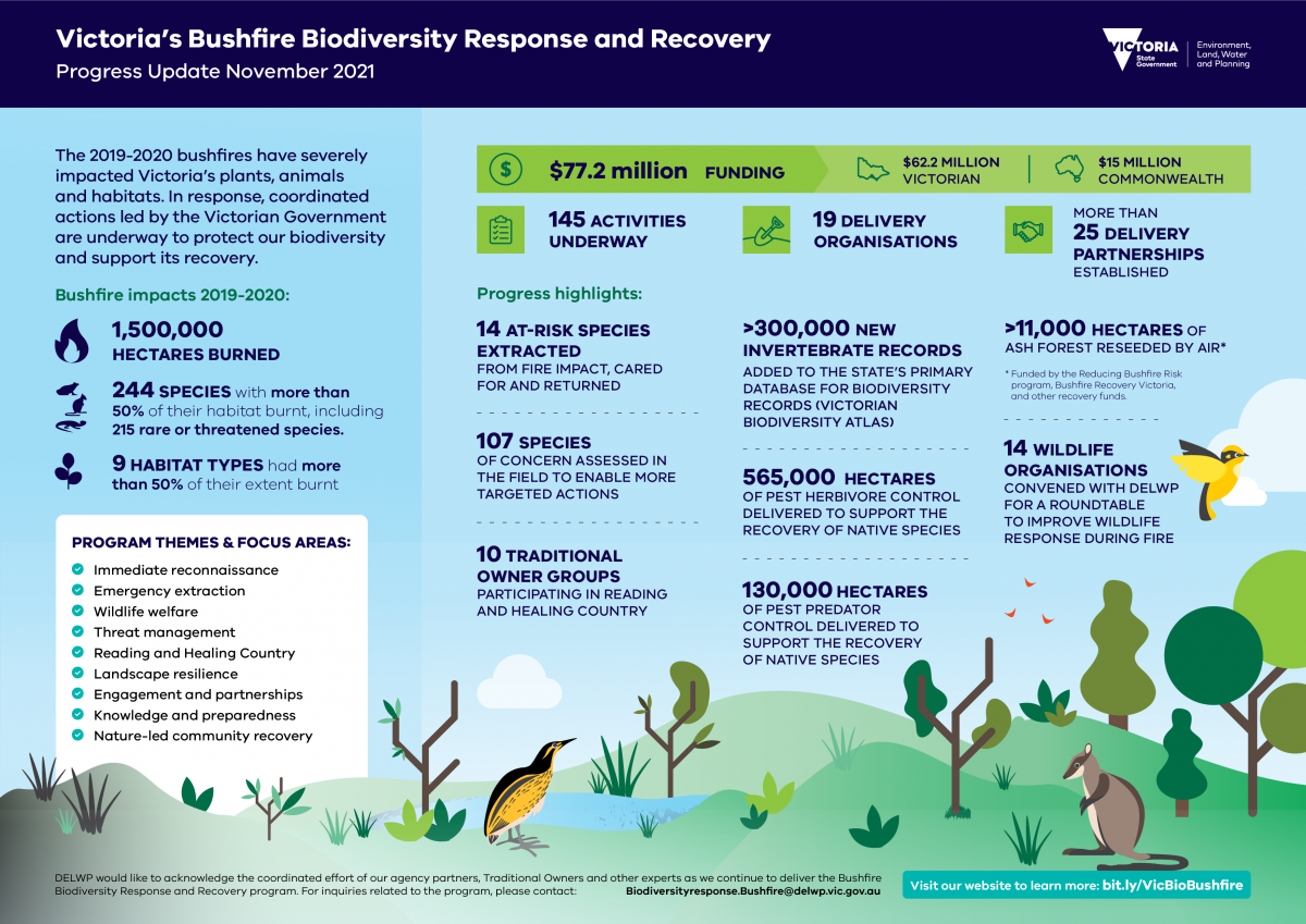November 2021 Update - Bushfire Biodiversity Response and Recovery