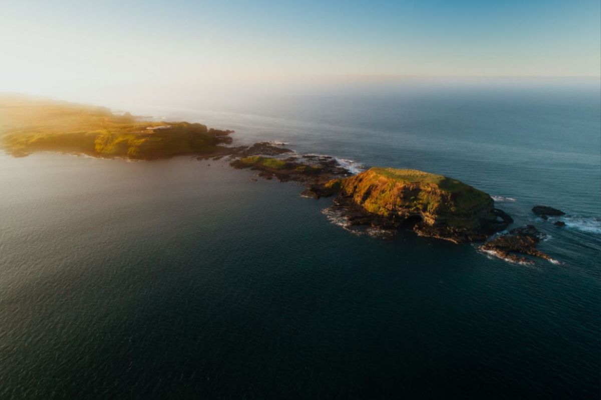 Aerial photo of Phillip Island